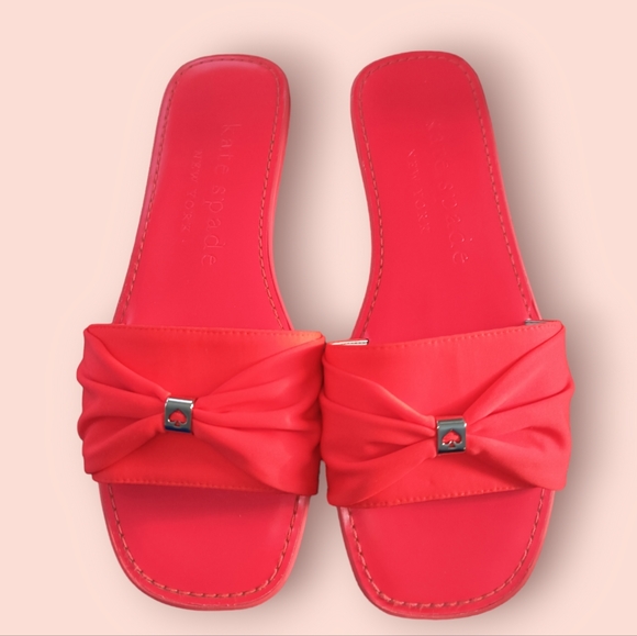 kate spade Shoes - Kate Spade Neon Orange/Pink Sadie Sandals Size 8